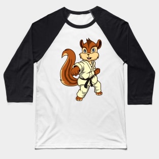 Cartoon chipmunk doing karate Baseball T-Shirt